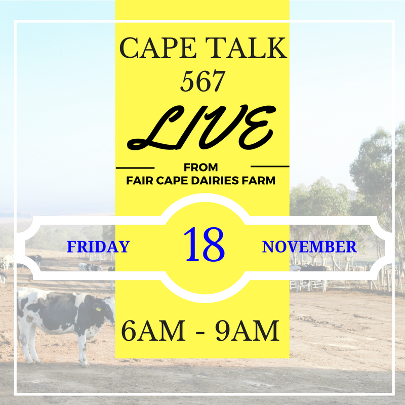 Cape talk live at Fair Cape Farm